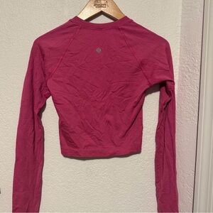 lululemon athletica Raspberry Long Sleeve Tee